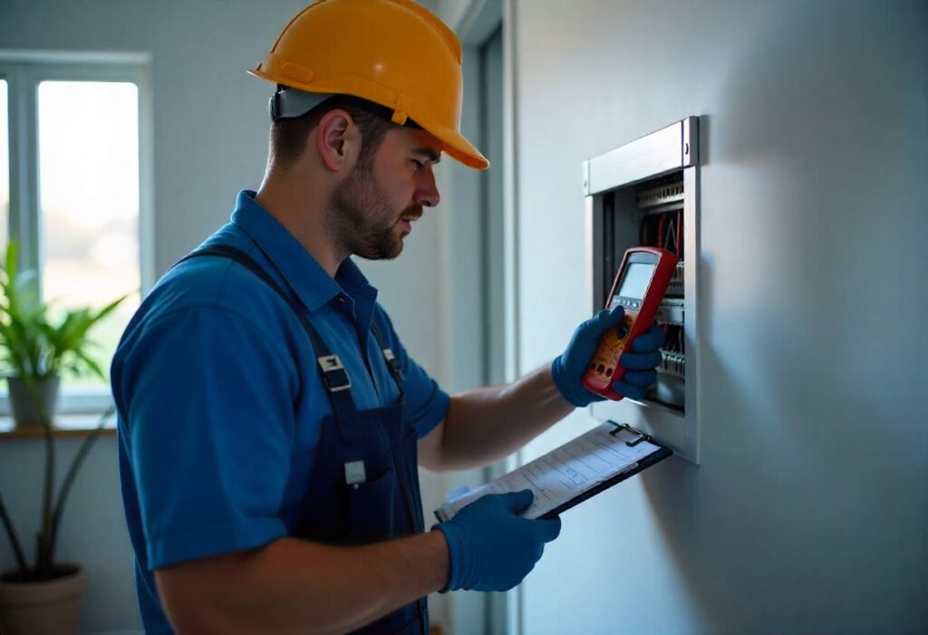 linfield electrician running health check